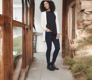 Soma Eyelash Knit Cardigan Women's XL Ivory Open Front Sweater Wrap Cozy NWT